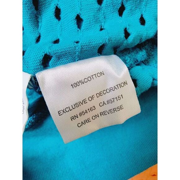 NFL Team Apparel Women's Miami Dolphins Teal Orange Long Sleeve Crop Top‎ Net - Picture 9 of 11